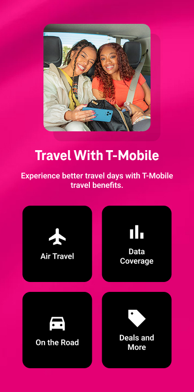 Experience better travel days with T-Mobile travel benefits